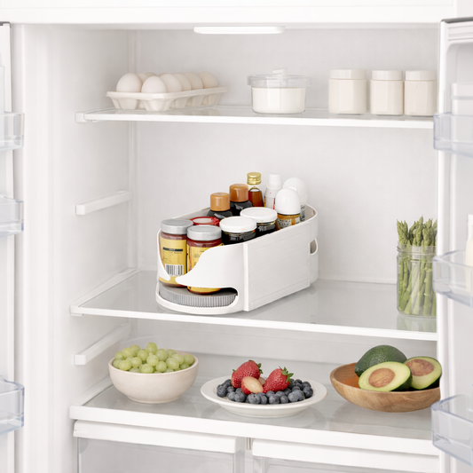 Bacs de rangement rotatifs