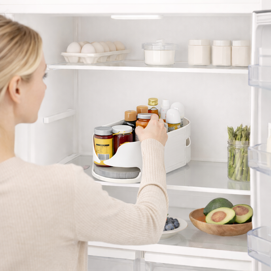 Bacs de rangement rotatifs