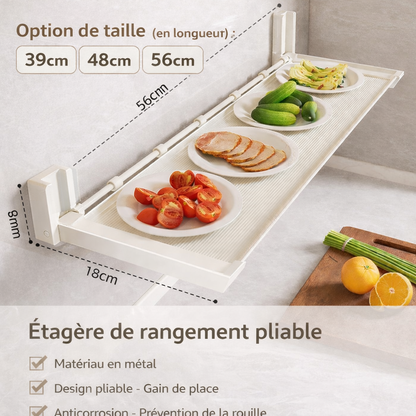 Étagère à Épices Murale Pliable