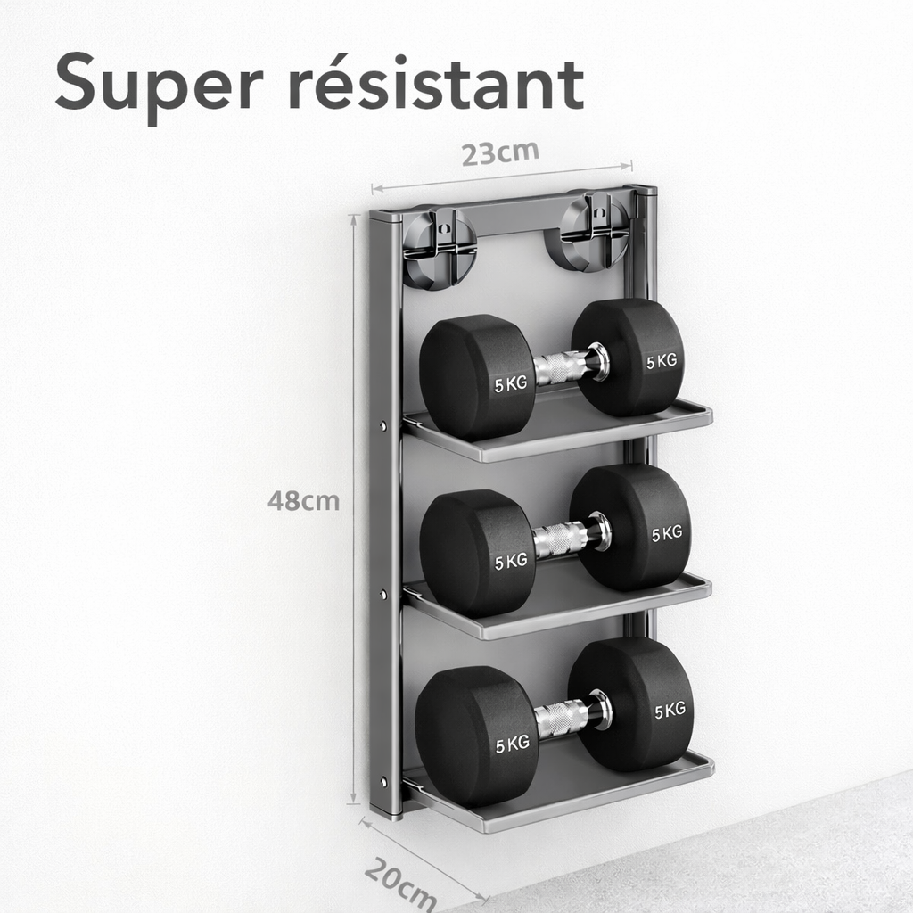 Étagère de Cuisine à Ventouses – Rangement Pliable Sans Perçage