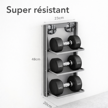 Étagère de Cuisine à Ventouses – Rangement Pliable Sans Perçage